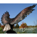 Garten Dekoration Tier Skulptur Bronze Casting Giant Eagle Statue für Heißer Verkauf